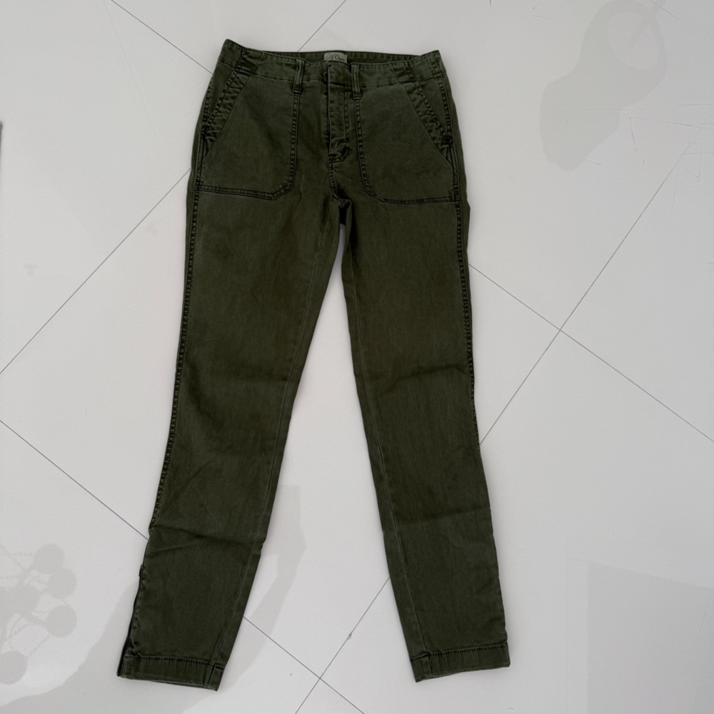 j.crew jeans army green